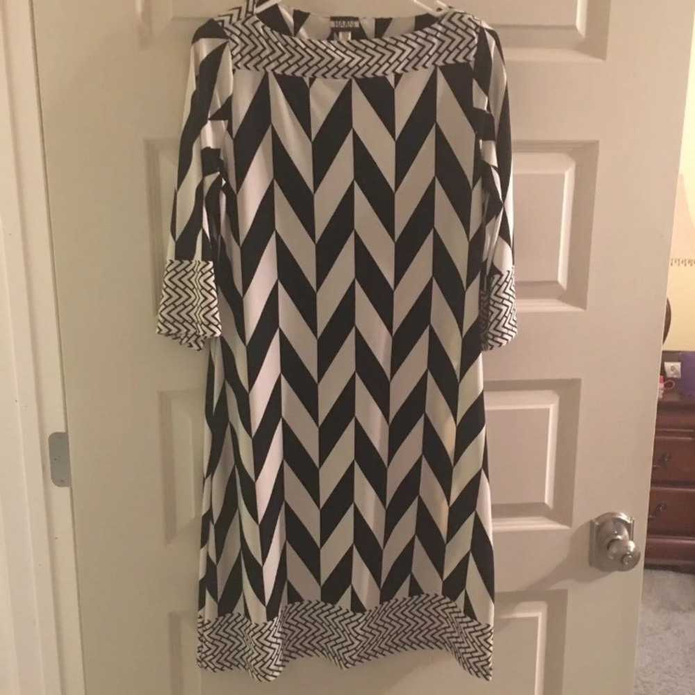 Black and white dress